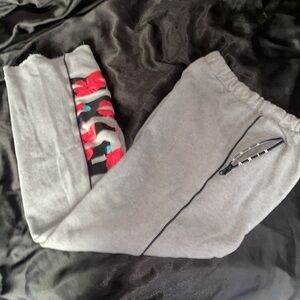 PINK Victoria's Secret Heather Gray boyfriend pant